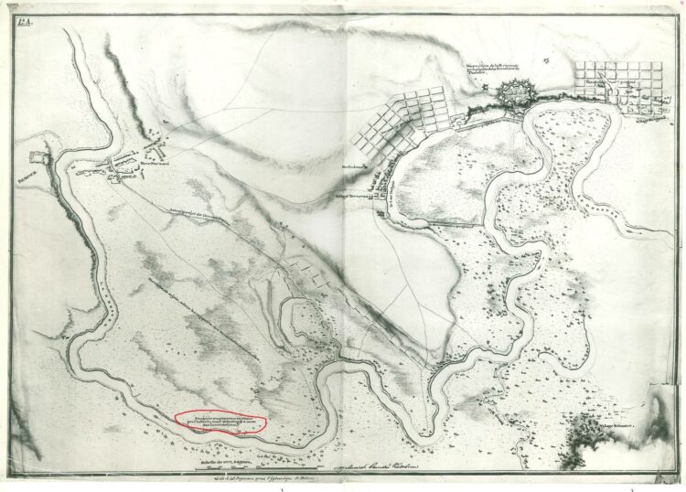 План крепости "Срединная" и форштадта. Архив Евгения Смолина