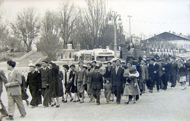 Площадь Конституции. Тирасполь, 1957 год.