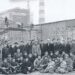 Бригада монтажников на установке 1-го энергоблока Кучурганской ГРЭС, 1964 год.